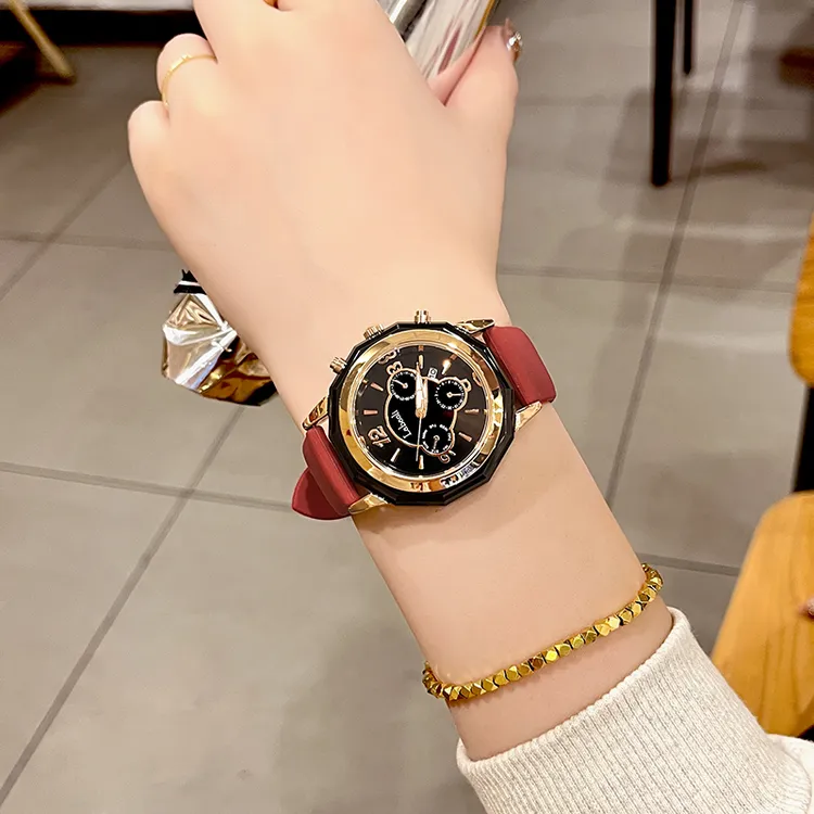 【嘉禾】【高配不褪色版】轻奢时尚气质手表个性百搭女士硅胶手表735