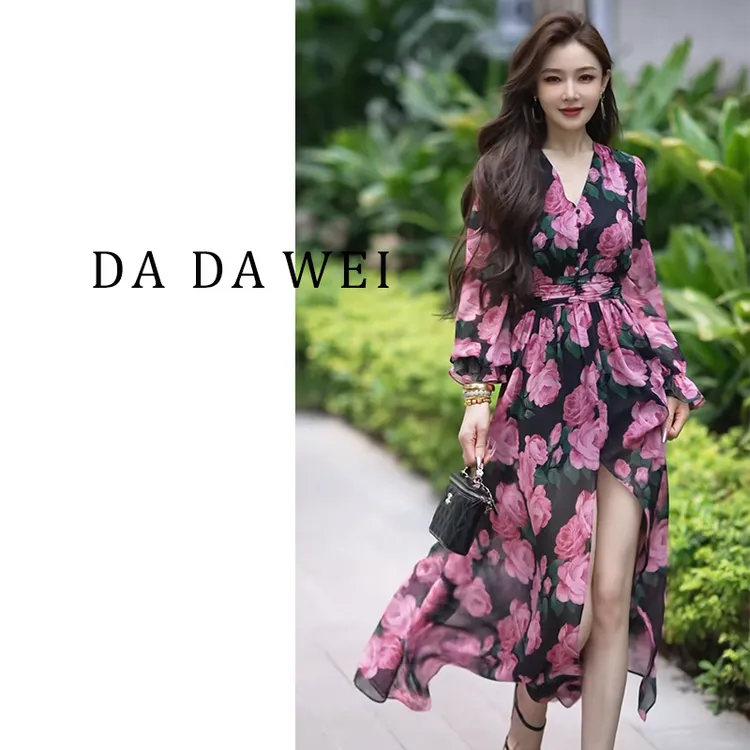 A呀大V【连衣裙】2025新款女装爆款   显瘦连衣裙-2E566