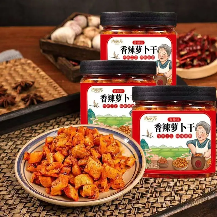 【拍一发三罐】正宗新鲜腌制香辣萝卜干脆爽酸辣解腻下饭即食包邮