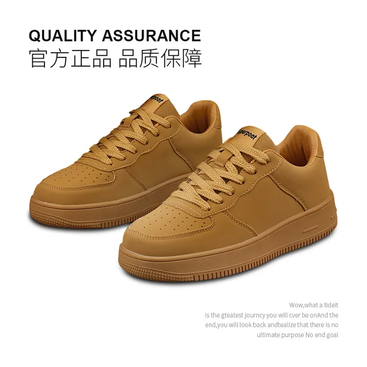 秋季新款男女同款空君一号滑板鞋情侣款厚底小白鞋韩版休闲