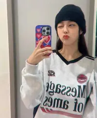 泡菜国很火的牌牌！包好看的！复古球衣风卫衣男女同款