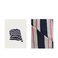 MAINRAY-「条纹系列」复古撞色条纹百搭长袖T恤