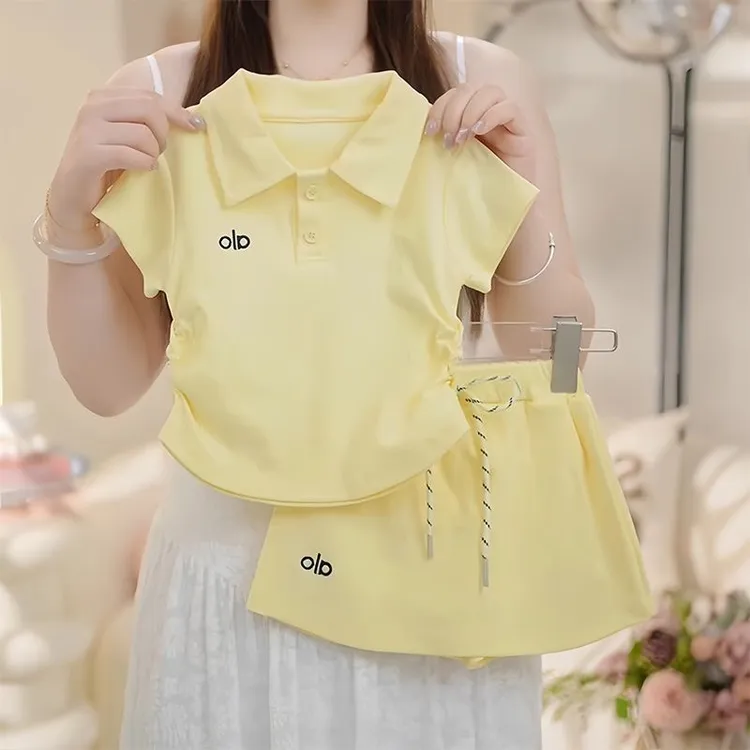 女童夏季套装2026新款洋气儿童宝宝POLO短袖短裤两件套女宝宝夏装商品图