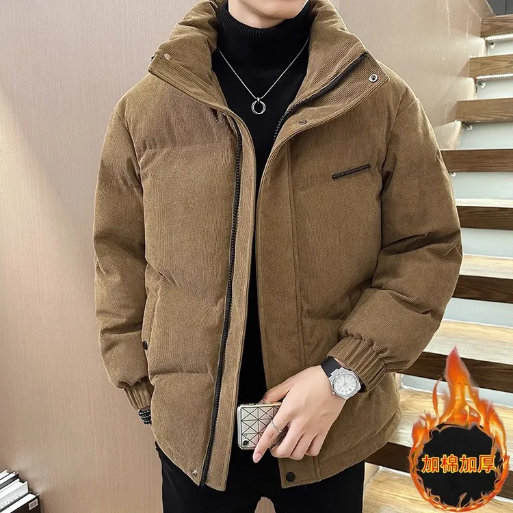 仓石一树潮牌立领加厚保暖棉服男士宽松休闲连帽夹克衫高级感男装