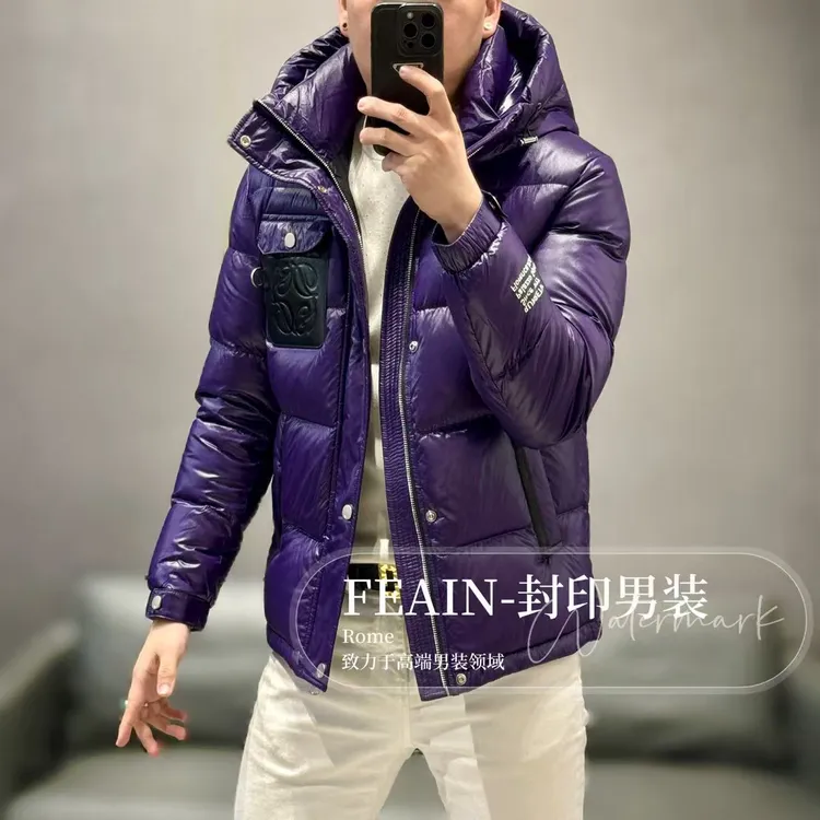 高端定制男士高充绒量立体钢压口袋设计羽绒服88819