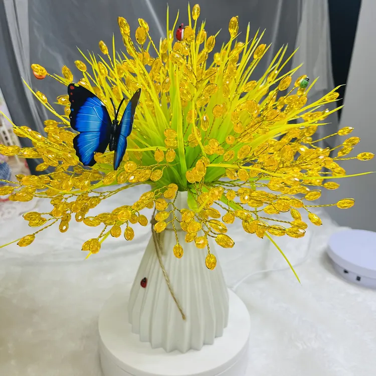 【新款体验价】600颗水晶稻穗手工DIY材料包居家摆件节庆送礼祝福