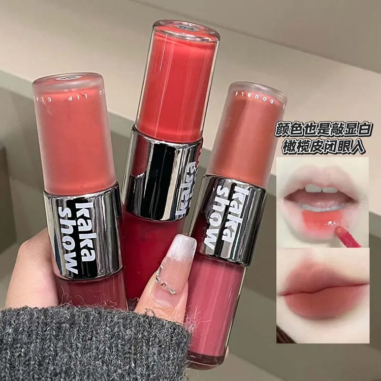 雾面迷雾派对双头唇釉镜面口红裸色滋润持久学生秋冬口红欧若风