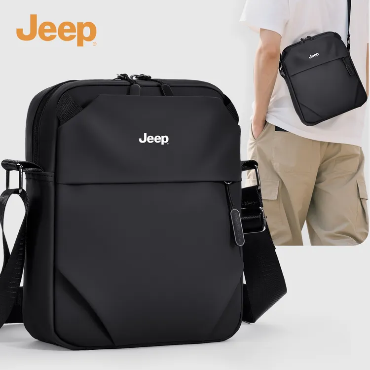 JEEP男士斜挎包磁扣单肩包轻便旅游上班通勤外出专用包挎包男背包商品图
