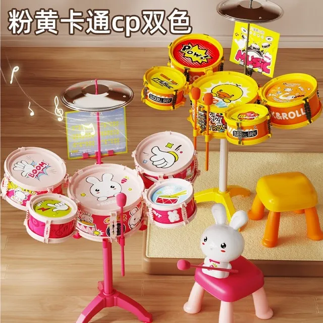 儿童架子鼓玩具初学2男女宝宝仿真爵士鼓打击幼儿园礼物乐器1-5岁