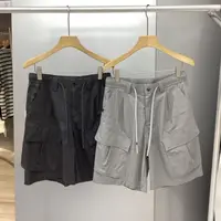 【海岛简爱】运动直筒裤中裤潮流工装裤高腰夏季5237