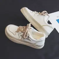 Ou Shi Yuan/欧诗媛秋冬皮面百搭学生板鞋小白鞋S6033299/3299