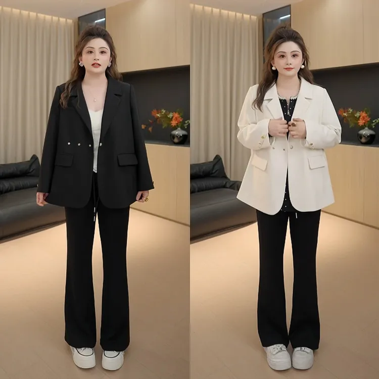 【胖佳佳】现货~闪耀氛围 西装外套秋季新款气质百搭西服H625T13347