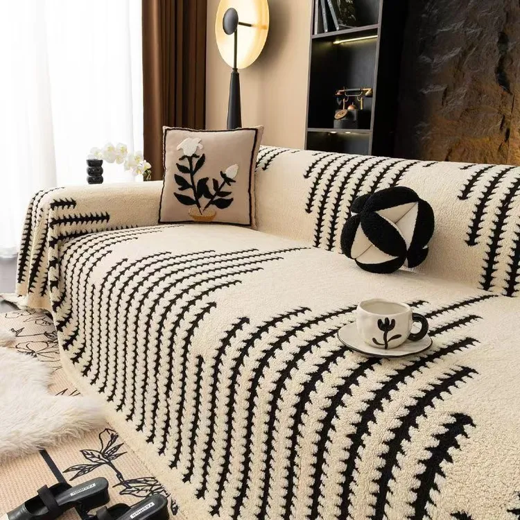 沙发盖巾新款防猫抓一整张全盖沙发巾简约万能毯防滑通沙发垫亲肤商品图