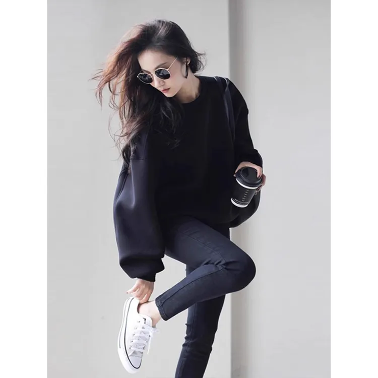 早秋大码女装2025新款胖妹妹高级感奶系穿搭减龄秋季卫衣两件套装