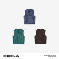 LIURUONAN | 9.28四周年【雨花石】多色复古V领叠穿无袖背心马甲女
