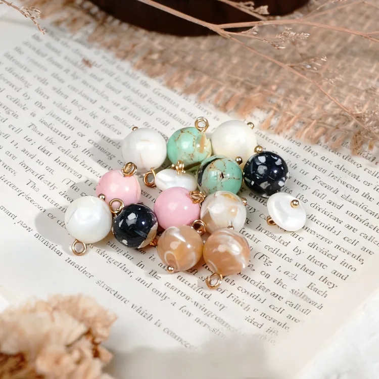 天然贝壳片圆珠旗袍纽扣新中式衬衫唐装汉服国风装饰扣子