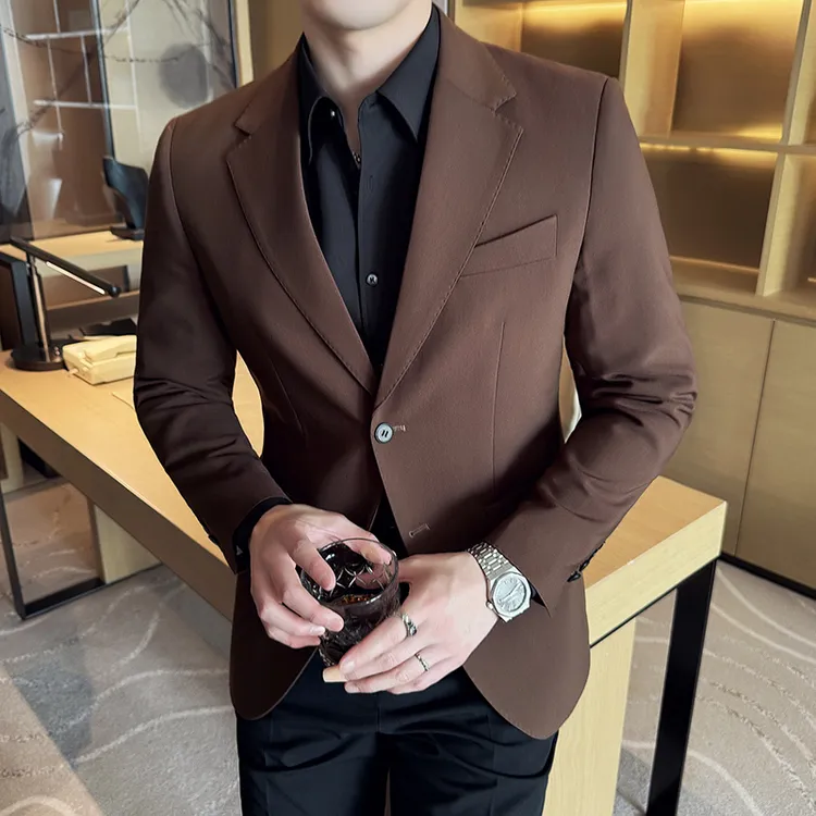 PLAYBOY/花花公子单西服西装外套休闲商务修身帅气英伦风商务外套