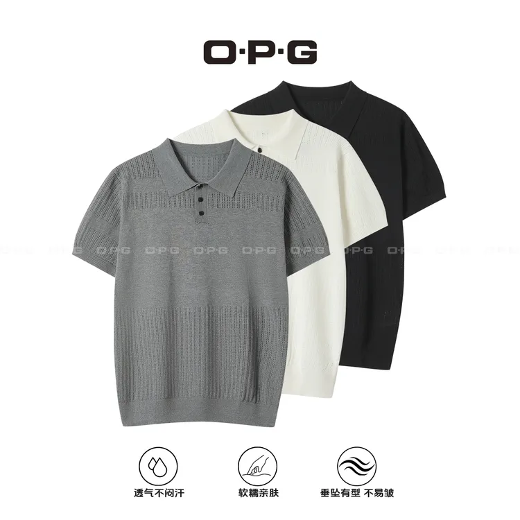 遥发服装【简约纯色设计透气POLO衫】夏季情侣款休闲短袖上衣8001