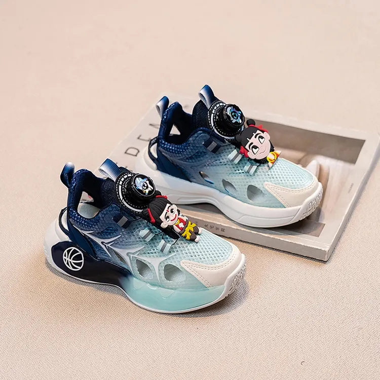 ABC 男童凉鞋夏款2025新款网面透气儿童软底运动鞋中大童镂空网鞋