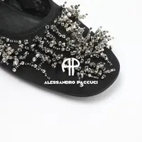 AP洛哥53108XD【银华夕照】网纱手工缝制包头时尚百搭平底鞋单鞋