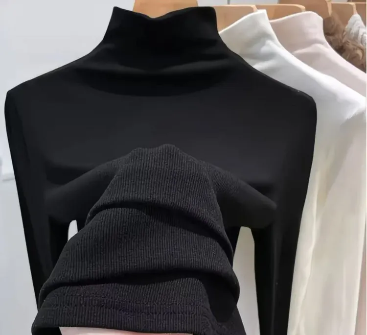 【拍1发2 到手2件】长袖t恤秋冬季新款百搭打底衫女修身显瘦内搭上