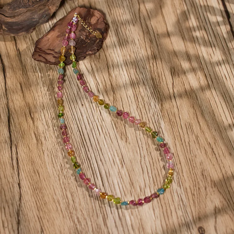 【普陀山】碧玺随形项链*W5282