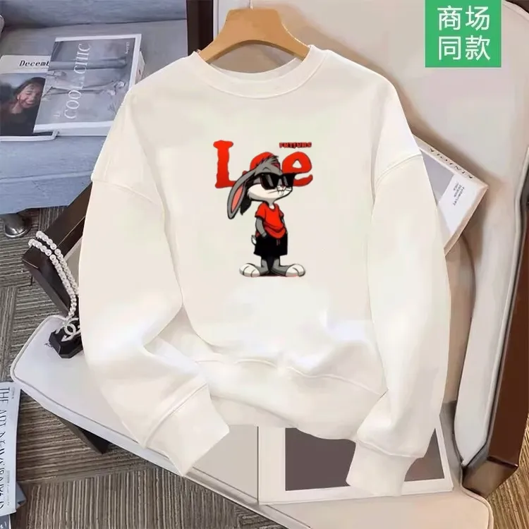 奥莱精选丨大牌折扣丨情侣款圆领纯棉卫衣潮牌联名印花宽松打底衫