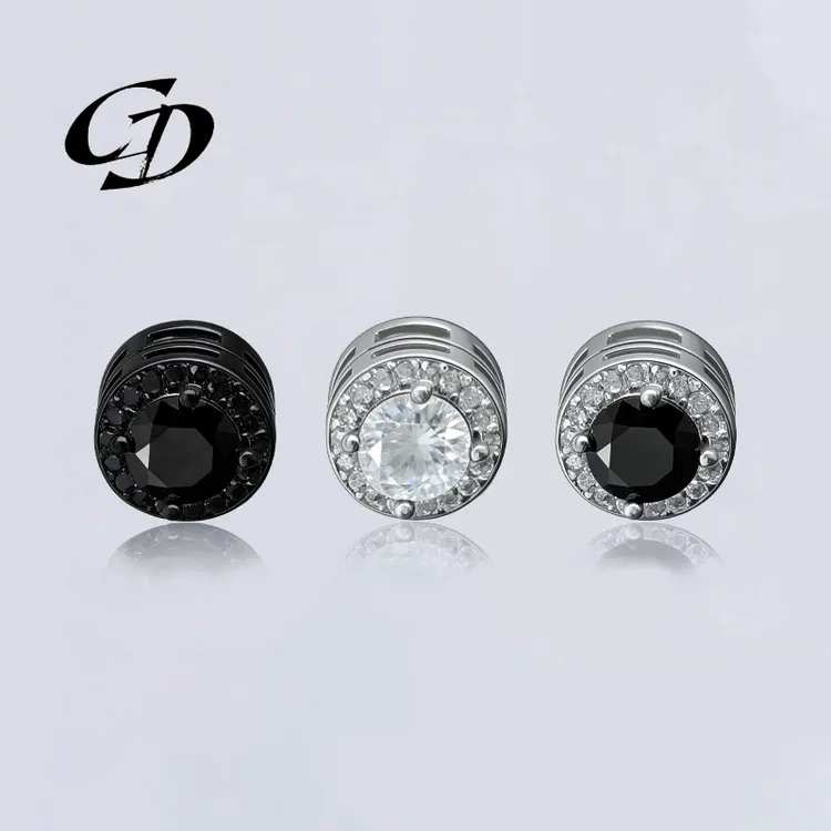 合金耳饰 无耳洞磁吸耳夹男小众个性高级感无耳洞耳钉黑色耳骨夹