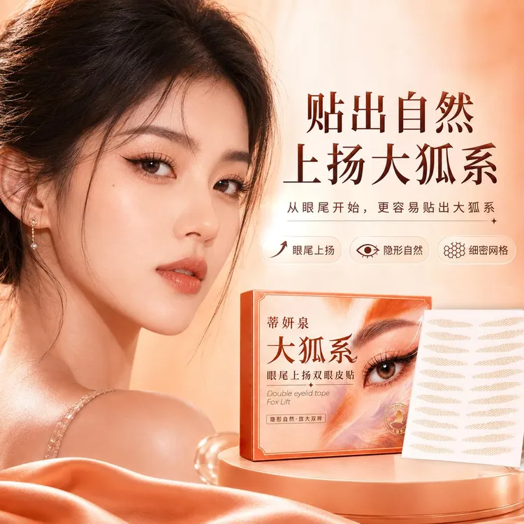 【全新升级!】大狐系眼尾上扬双眼皮贴斜长狐系眼小内双眼型调整商品图