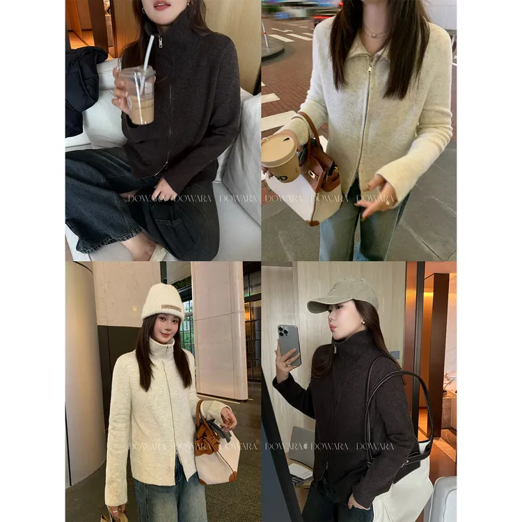 现货大婉酱微胖定制【雾织绒衫】绵羊毛柔软蓬松百搭毛织上衣 0331D