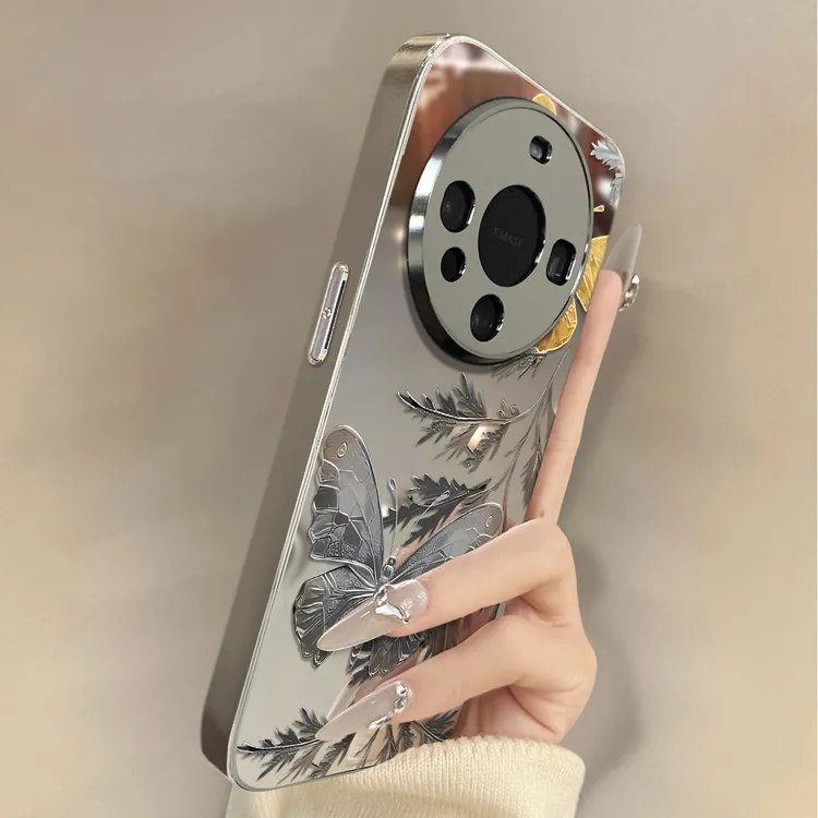 枯叶蝴蝶适用华为手机壳新款超薄全包防摔保护套个性女款小众高级