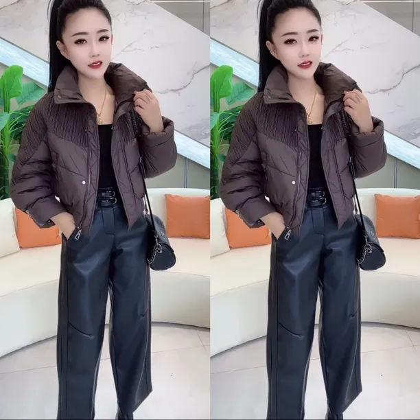 冬季短款百搭减龄修身加厚保暖女士小棉袄外套