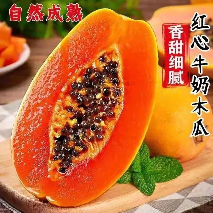 【顺丰包邮】树上熟海南红心木瓜牛奶冰糖心当季新鲜水果孕妇香清甜
