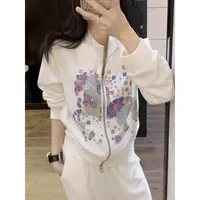 A10569 秋冬时尚长袖裤子休闲运动套装女