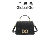 【Global Go】珍珠镶嵌巴洛克式复古五金邮差手拿斜挎单肩X-7030黑