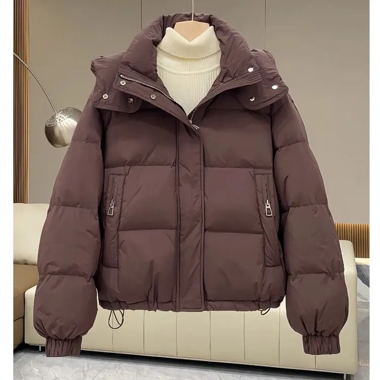 棉袄新款棉衣宽松韩版短款连帽棉服加厚冬季面包服冬季外套女