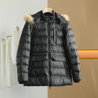 【半价q仓-唐长老自营】货号50229男装新款纯色中长款羽绒服