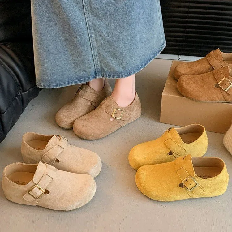 勃肯鞋潮流女鞋，2025新宠橡胶一字式扣带不加绒款，建议拍小一码