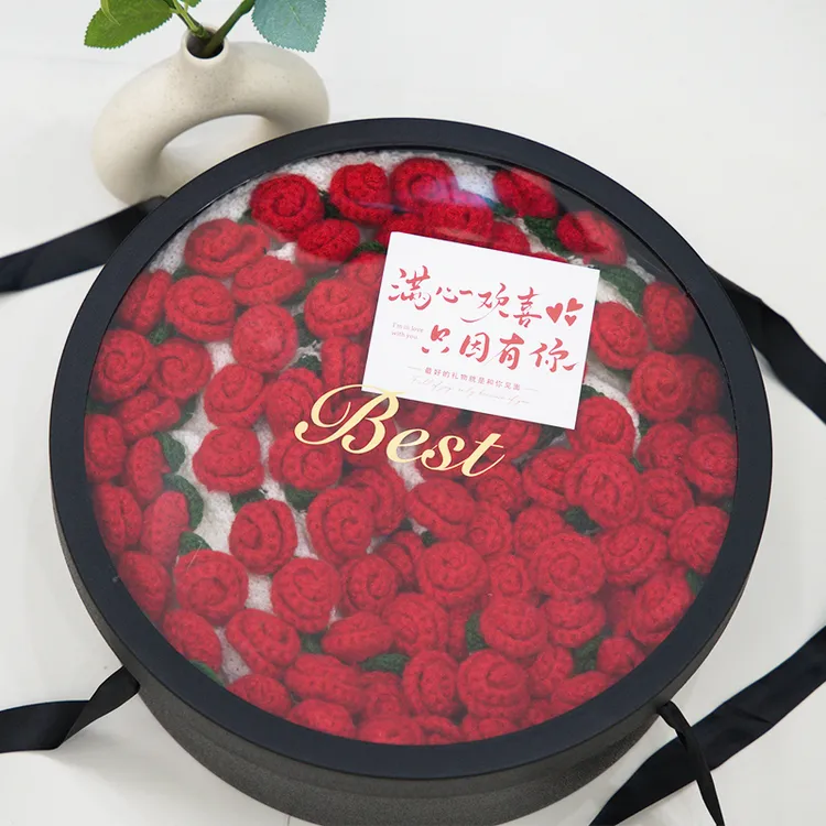 成品玫瑰花束毯子百喜毯新婚实用高档花海礼物送新人闺蜜情人手工
