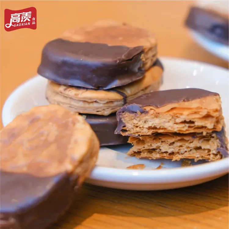 阿那亚海盐生巧酥片纯可可脂手工巧克力饼干干酥