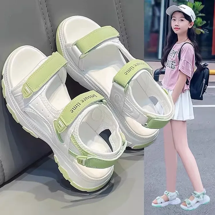 阿童木女童凉鞋2026新款夏季外穿防滑软底不累脚中大童运动凉拖鞋