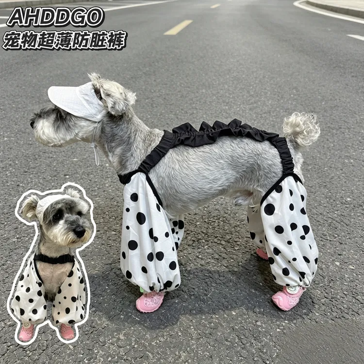 狗狗衣服夏季透气雪纳瑞比熊泰迪柴犬西高地凉感防脏裤积分兑换