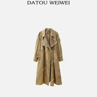 【DTWW大头韦韦】巴黎街头设计师款驼色风衣外套885673