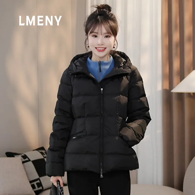 LMENY“蒙家小蛮腰”连帽羽绒服女2025冬季新款收腰保暖外套25DY027