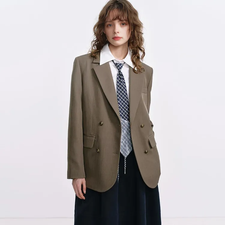 西装外套女款爆款2025新款秋季琥珀流光风复古时尚高级感西服上衣