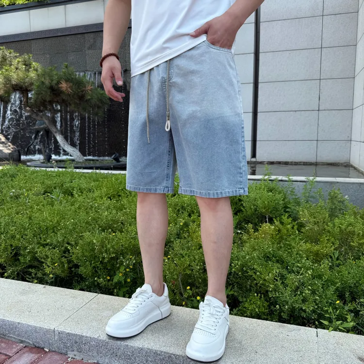 棉六兜牛仔短裤男款夏季爆款2025新款男生五分流行休闲潮男网红