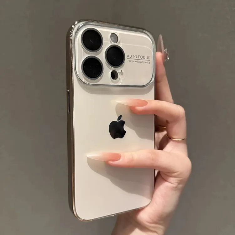 高级电镀大视窗适用苹果16promax手机壳个性iPhone15时尚17创意13