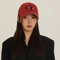 【Linlin】新款爱心软顶鸭舌帽宽檐棒球帽女显脸小百搭四季款