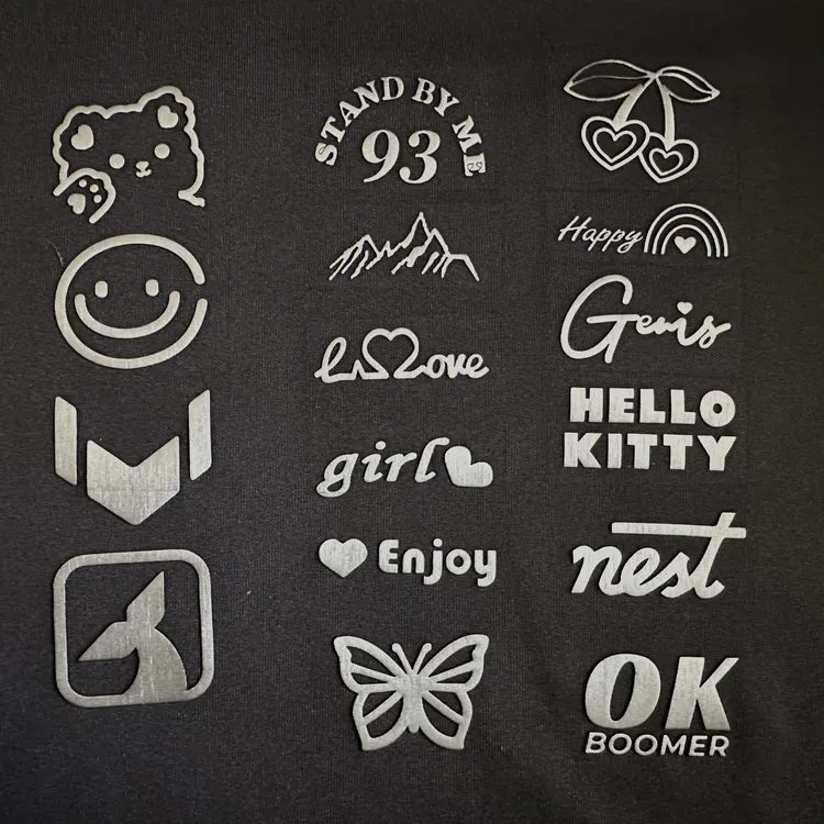 高端热卖立体硅胶图案胸标袖标现货款拉丝硅胶商务潮流工艺必选