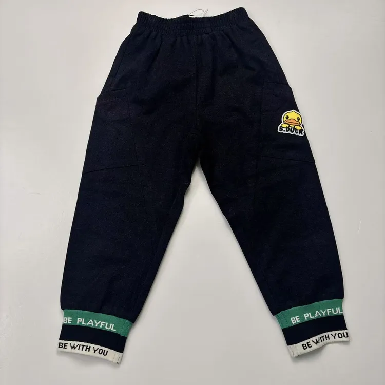 B.DUCK小黄鸭多元萌潮系列新款童装潮酷痞帅休闲针织长裤（102）